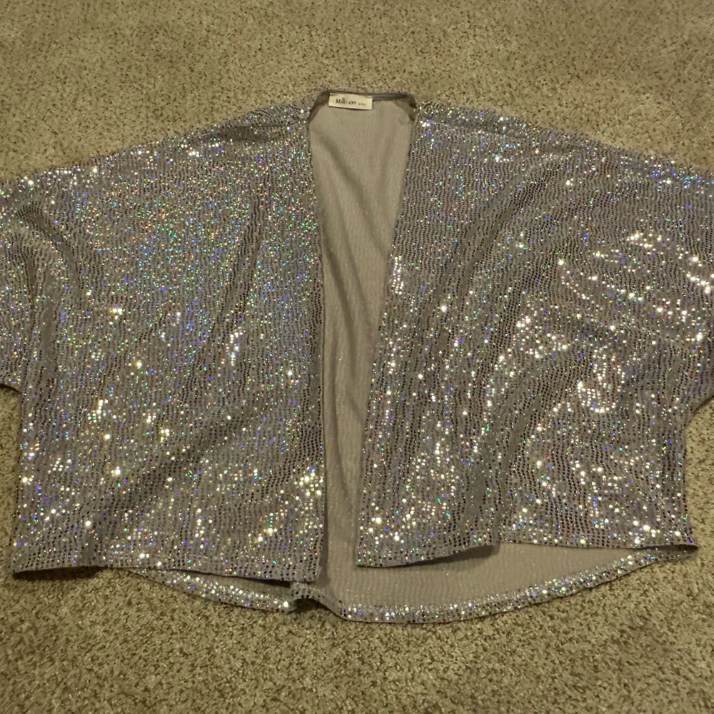 Millibon Silver Sequin Cardigan